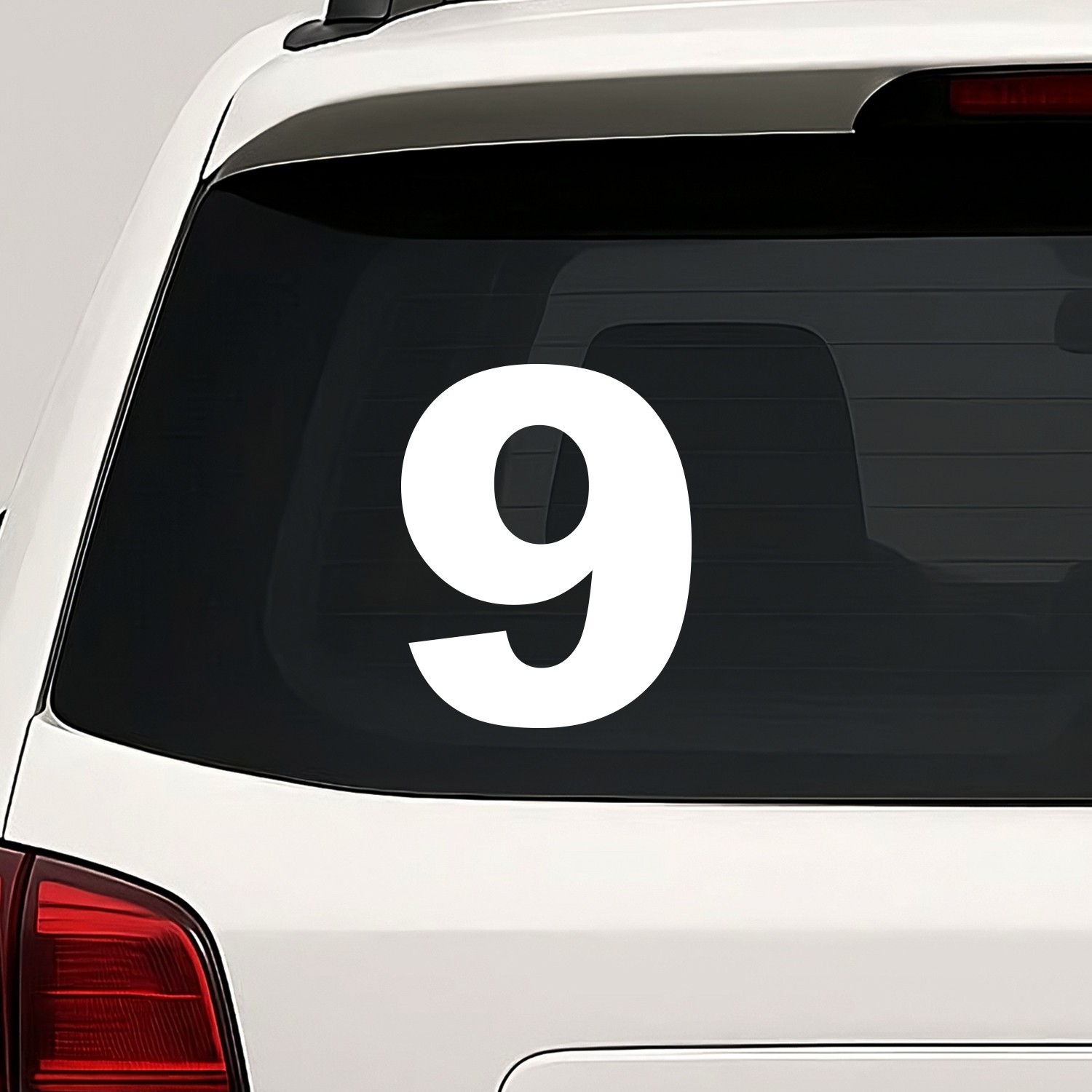 Number Nine 9 Vinyl Die Cut Decal Sticker – Bold
