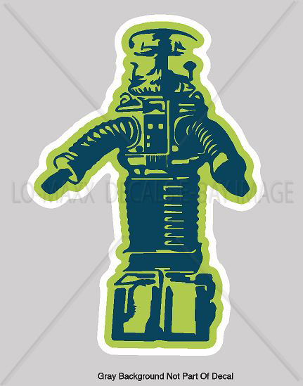 Lost In Space B-9 Robot Television Sci-Fi Series TV Character Cool Vinyl Sticker