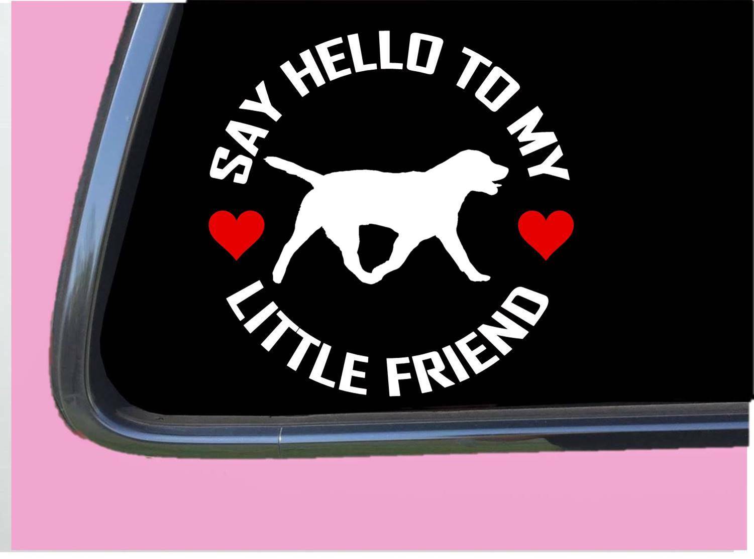 Labrador My little friend TP 977 vinyl 6" Decal Sticker lab retriever