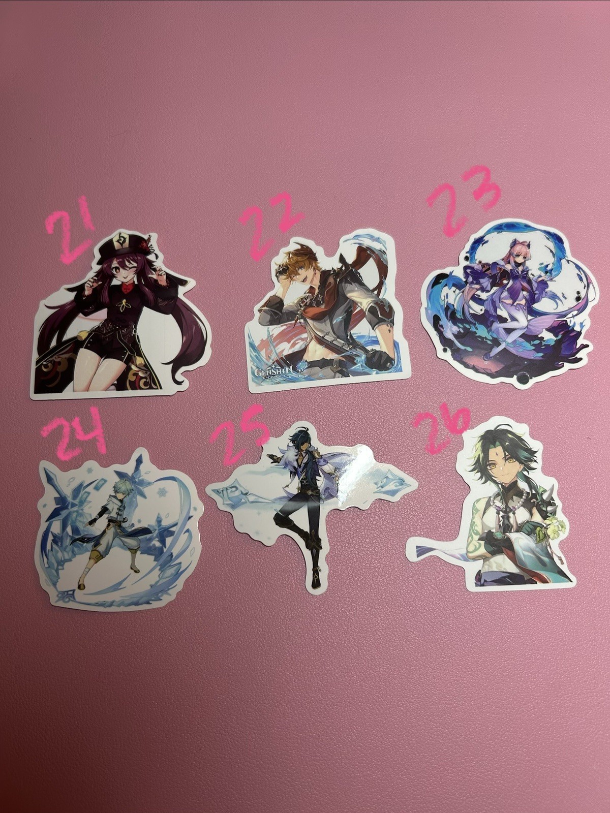 Genshin Impact And Neko Anime Stickers – 19