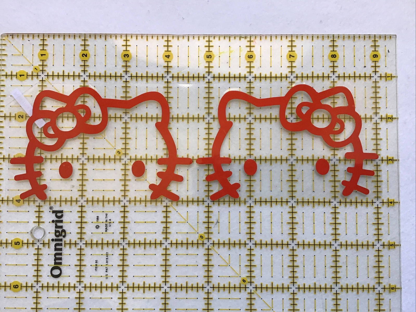 2pcs Red, Silver, Black, Hello Kitty Car Rearview Mirror Decal Sticker St-62
