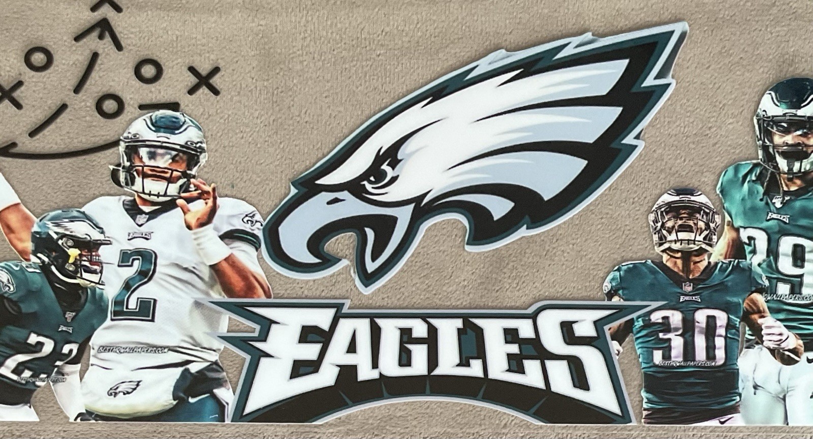 Philadelphia Eagles Football DIY Transfer Sticker Cup Wrap DIY Glasses Bottles