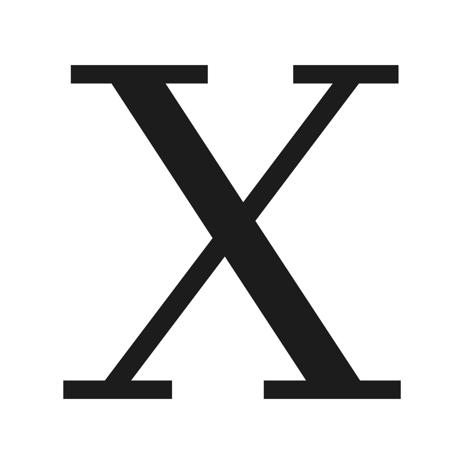 Roman Number 10 X Ten Vinyl decal Numeral Rome font Sticker