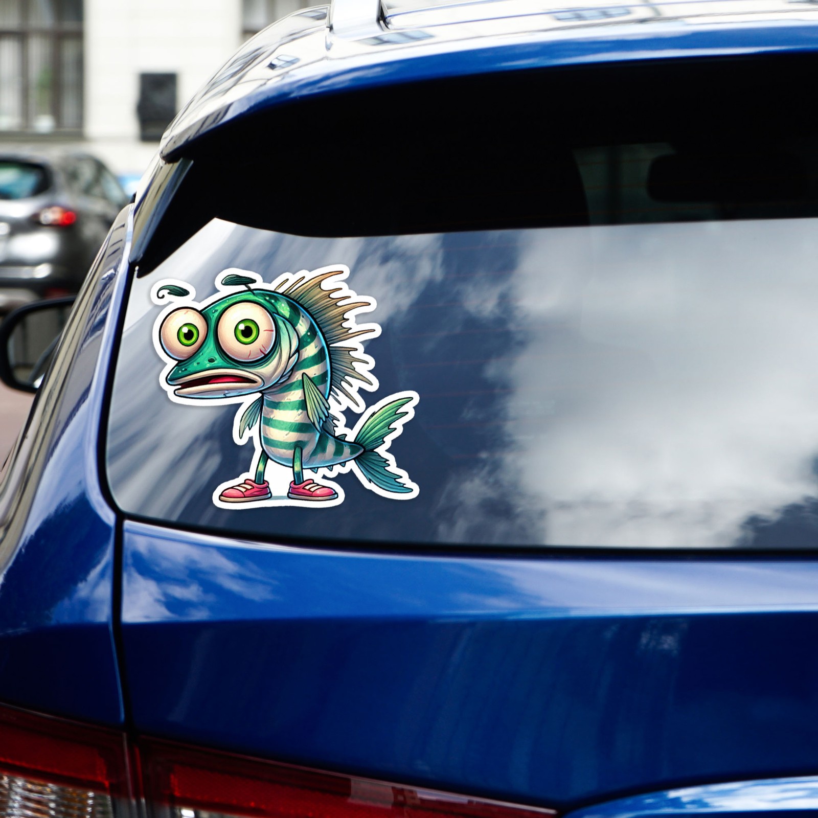 Anchovy With Shoes – Vinyl Decal Sticker – Car Window Laptop – #421