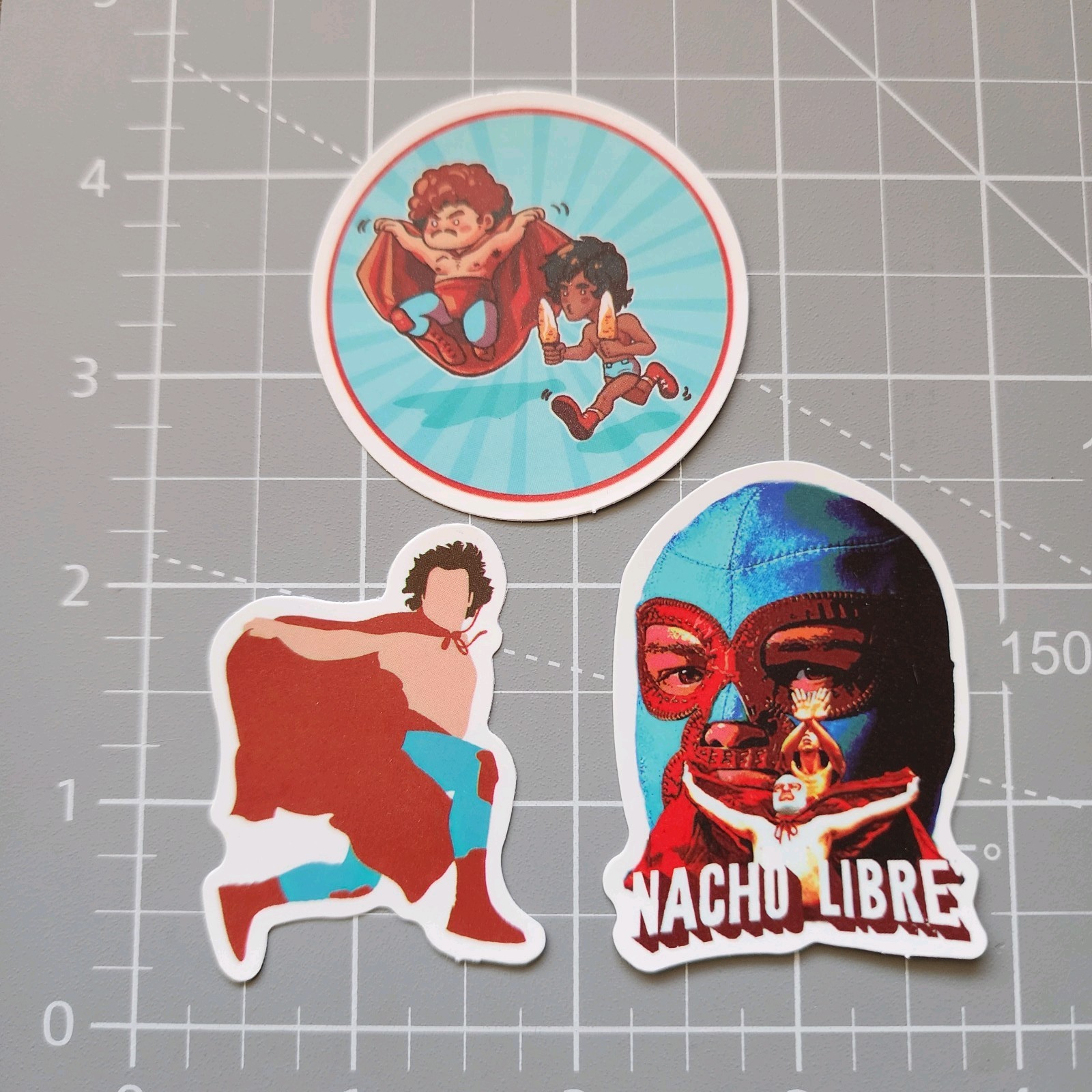 Nacho Libre 2" Sticker Lot ~ Mexican Wrestling ~ Jack Black ~ Comedy Movie