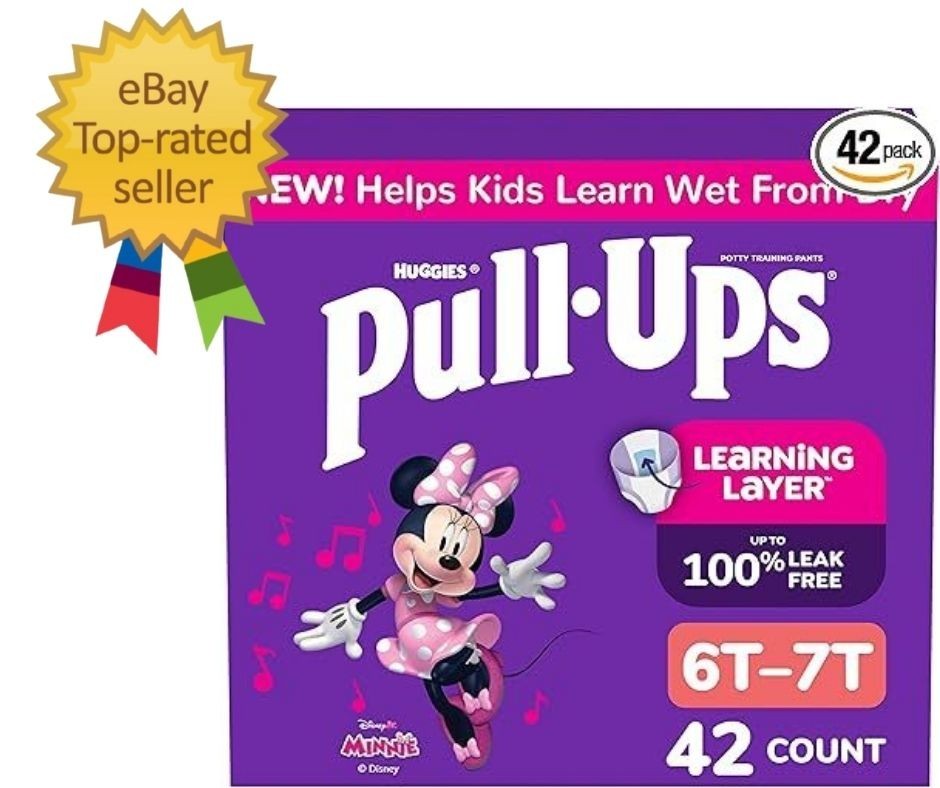 Girls 6T-7T Training Pants 42 Count