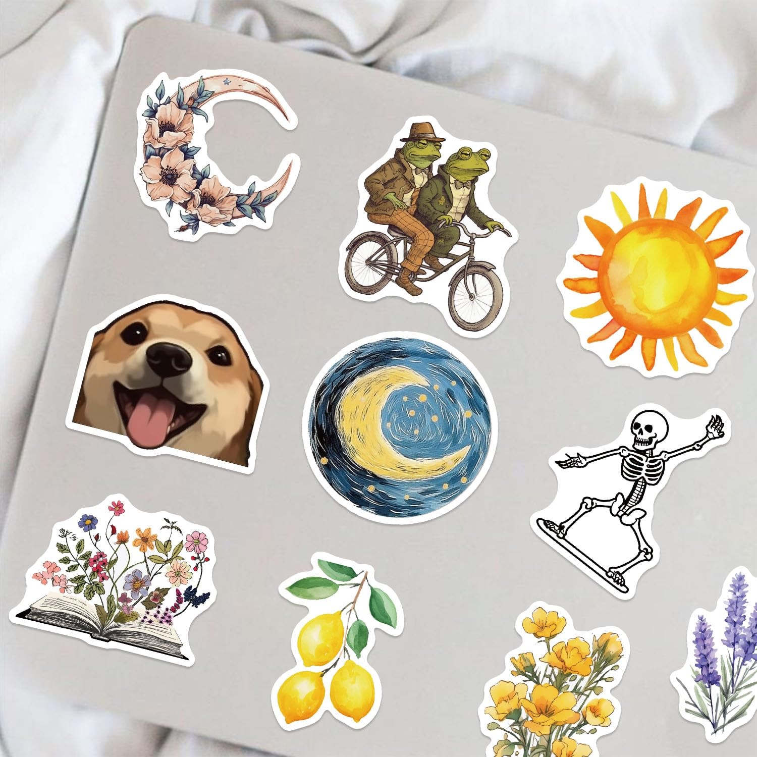 100Pcs Nature Stickers, Forest Woodland Jungle Aesthetic Multicolor