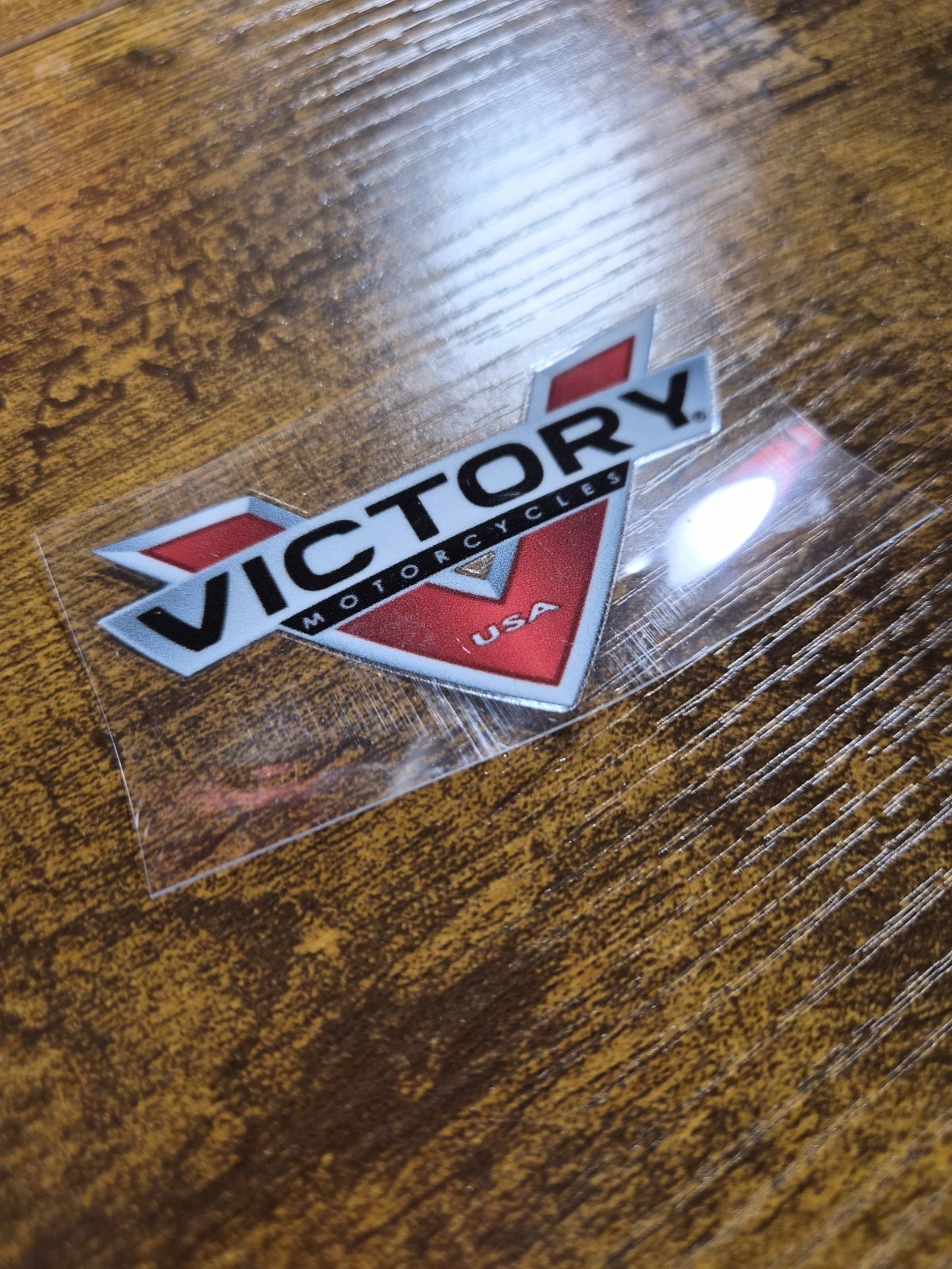 VICTORY MOTORCYCLES USA V UV DTF Decal Sticker Waterproof USA NOT VINYL