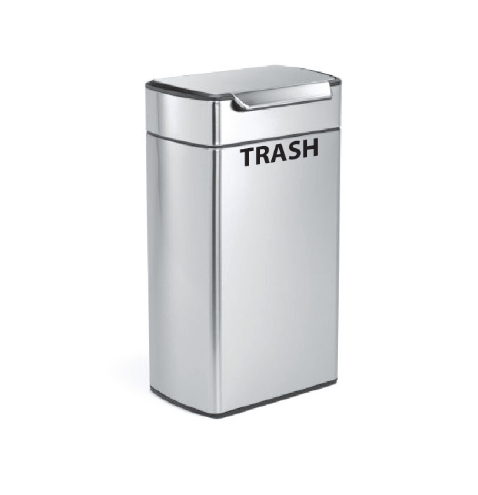 RECYCLE and TRASH Bin Die Cut Stickers Label Recycle Can Decals 4 for 1