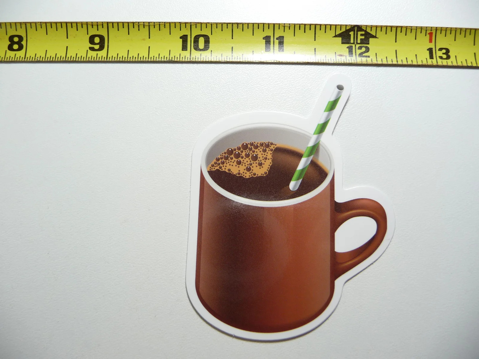 STRAW COFFEE CUP BUBBLE SMALL STICKER DECAL BARISTA SHOP CAFFEINE CAFE