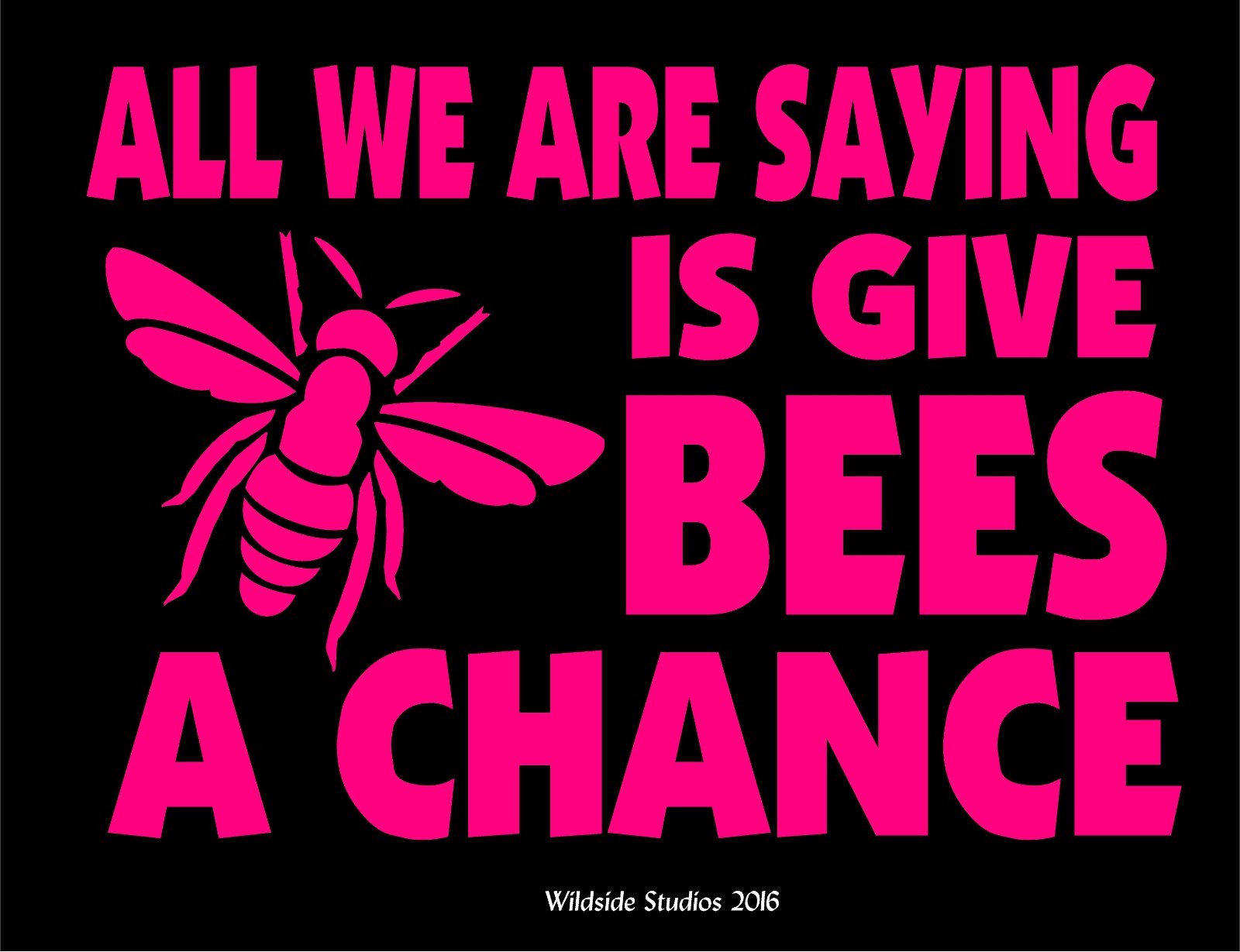 Bee Decal All We Are Saying Is Give Bees A Chance car window vinyl stickers