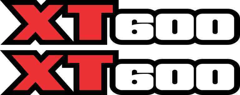 XT600 Swingarm Airbox Number Plate Fender Decal