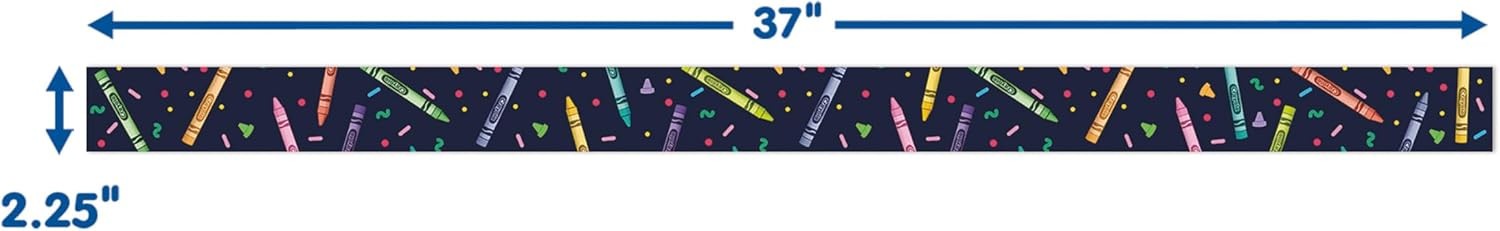 Eureka Crayola Colors of Kindness Decorative Classroom and Bulletin Board Trim