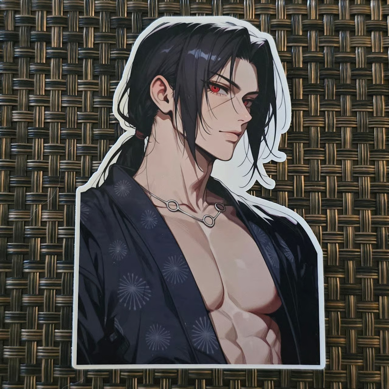 Itachi Uchiha Naruto casual yukata anime husbando sticker