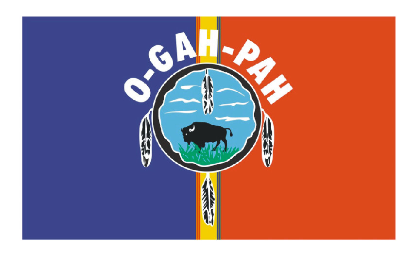Quapaw Tribe Flag Sticker Decal F619