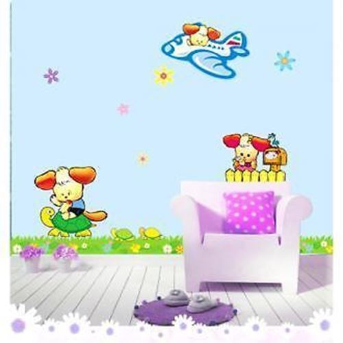 Wall Decals Sticker PUPPY TRAVEL 225-CP040 "U.S SELLER"