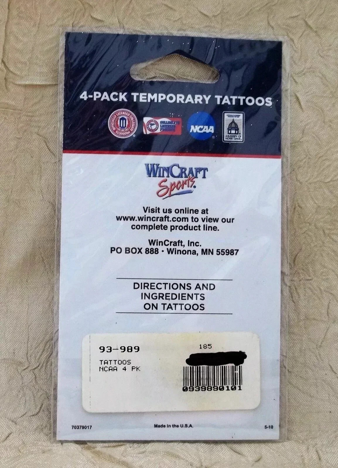 Mississippi State Bulldogs 4-Pack Temporary Tattoos Decals NCAA New