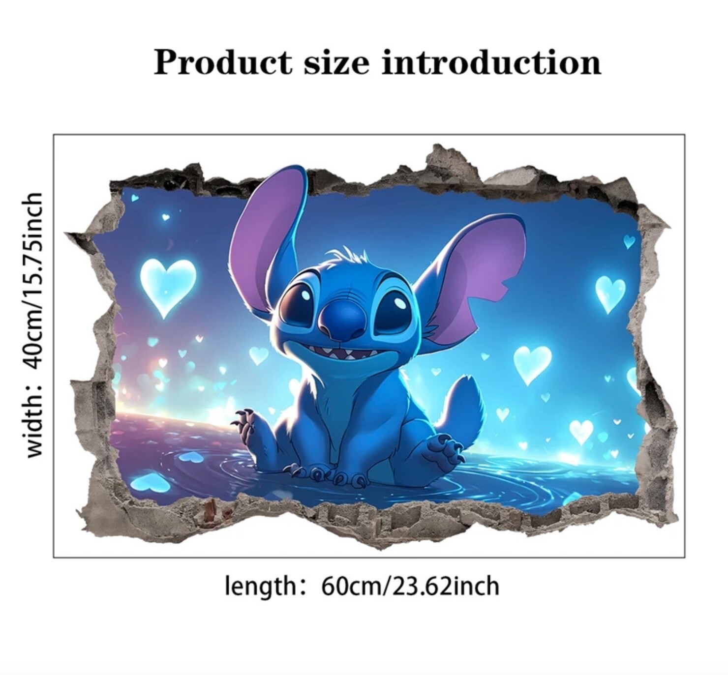 Removable Wall Sticker Lilo & Stitch kids room Decal Vinyl Home Decor