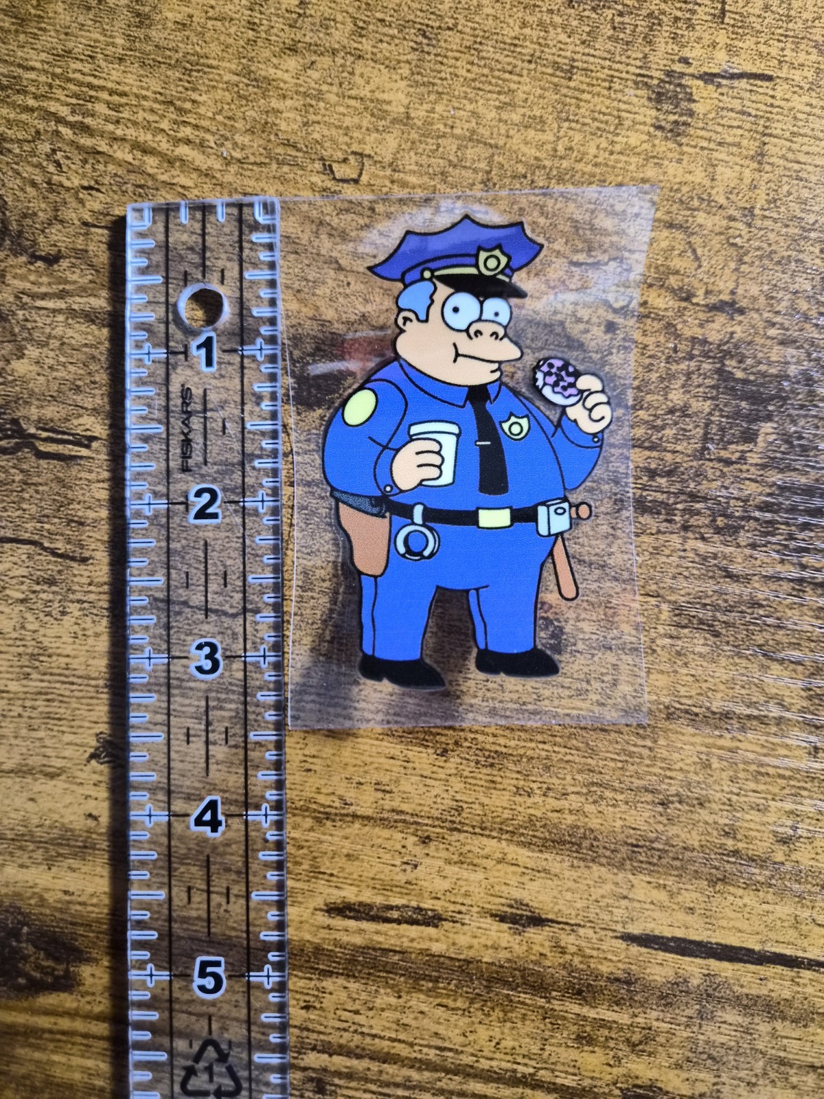 CHIEF WIGGUM SIMPSONS High Quality UVDTF Decal Sticker waterproof USA