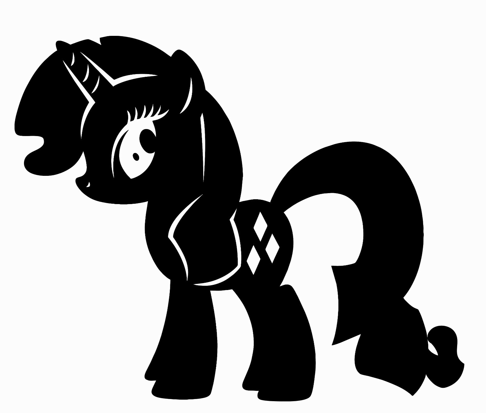 Rarity Fashion Designer Kids Bedroom Art My Little Pony Vinyl Wall Decal 17×20