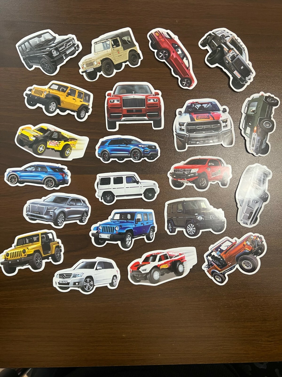 CARTOON SUV AND BUBBLE CAR ~ Stickers Pack~ anime 100 PC