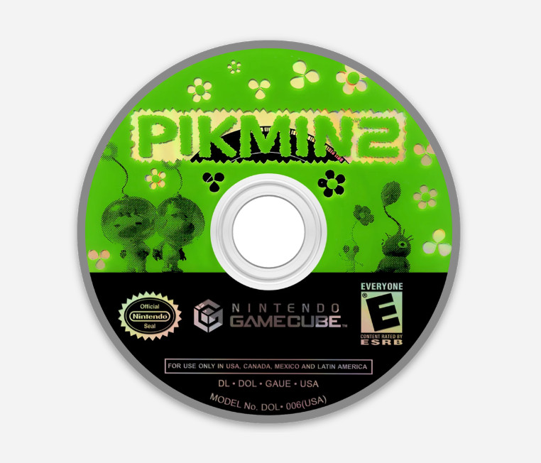 3" Pikmin 2 Disc STICKER Nintendo Gamecube Decal Gaming Disc Matte Finish