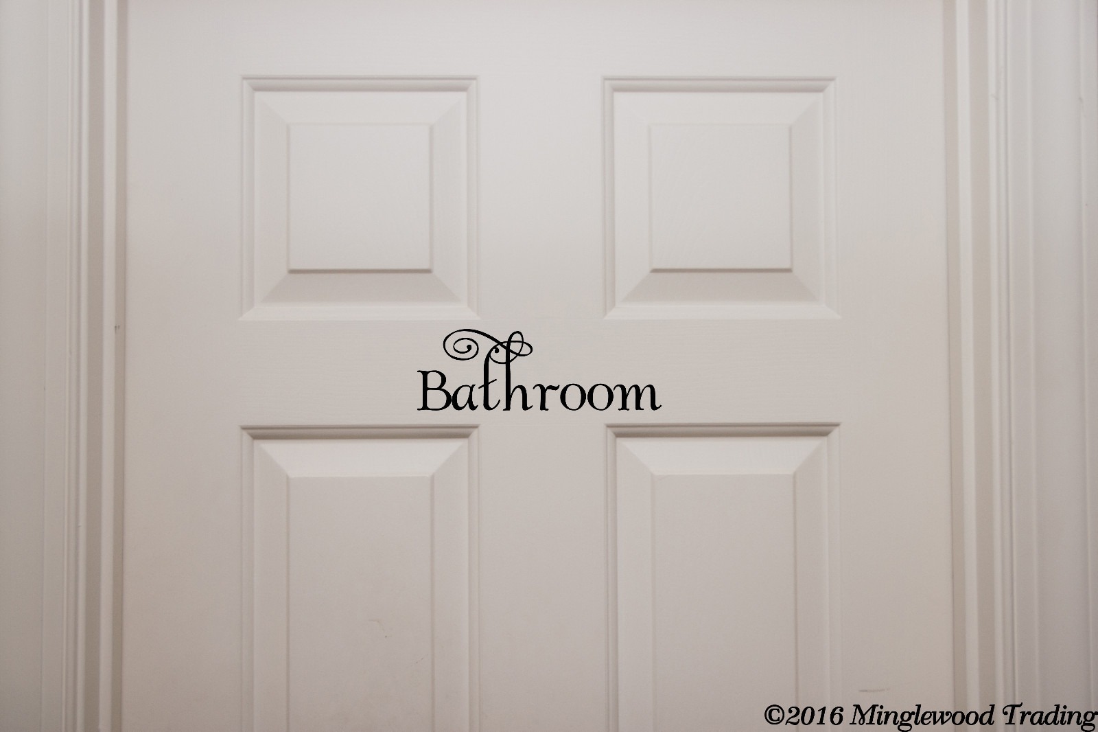 BATHROOM Vinyl Sticker – Home Wall Restoom Toilet Door Decor – Die Cut Decal