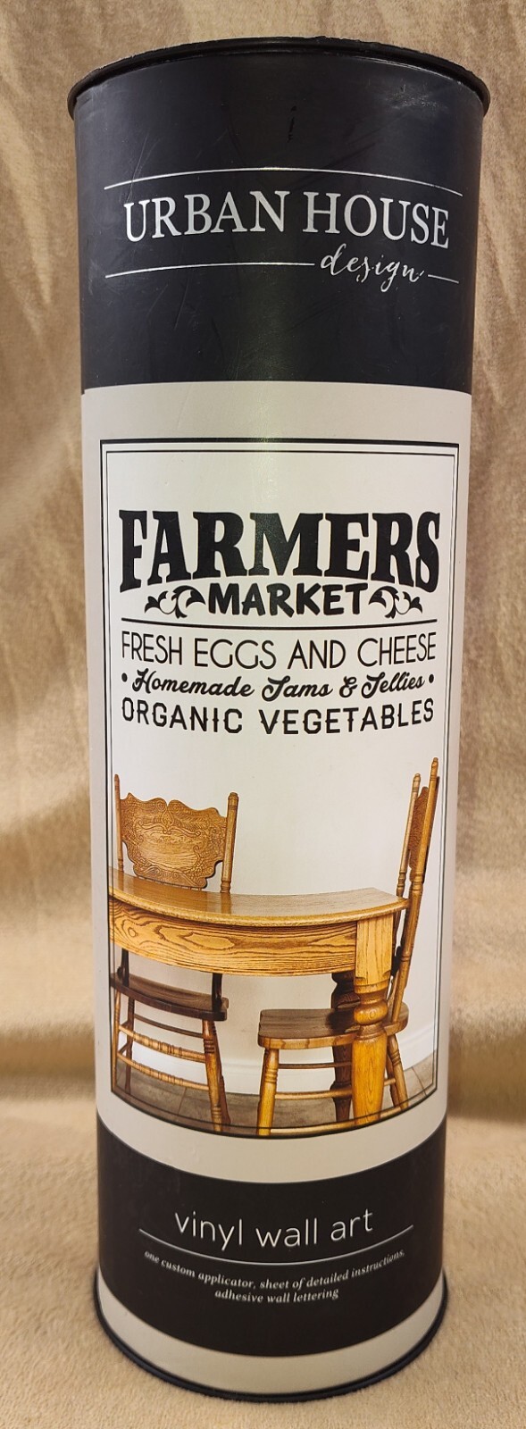 Wall Art Decal FRESH EGGS CHEESE Veges FARMERS MARKET 26.7X15.6” Urban House