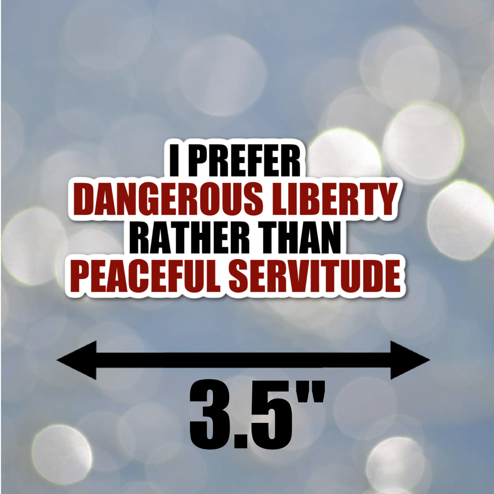 Set of 4 Freedom America USA Political Truths Quality laminated Sticker Freedom
