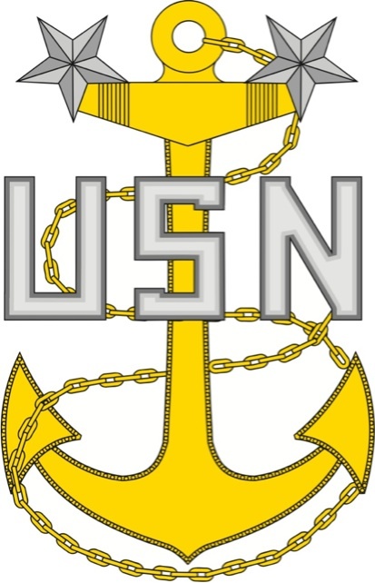US Navy Master Chief Petty Officer (2 small or 1 Large)  Vinyl Decal