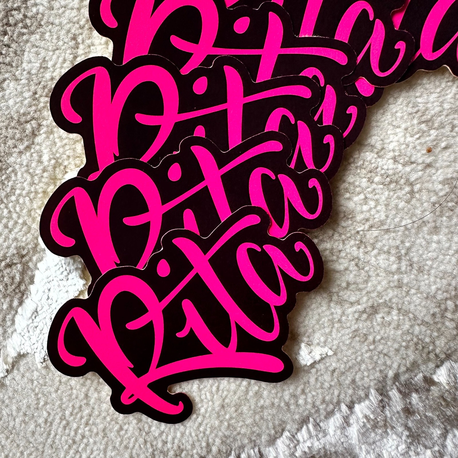 Neon Name Sticker Pack : RITA | for school or Office | graffiti | Calligraphy