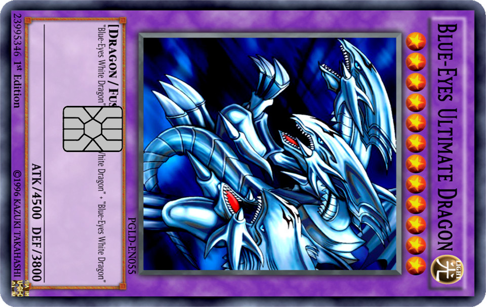 Yuh-gii-oh Card Collection Credit Card Skin / Wrap Decal Pre-Cut Sticker