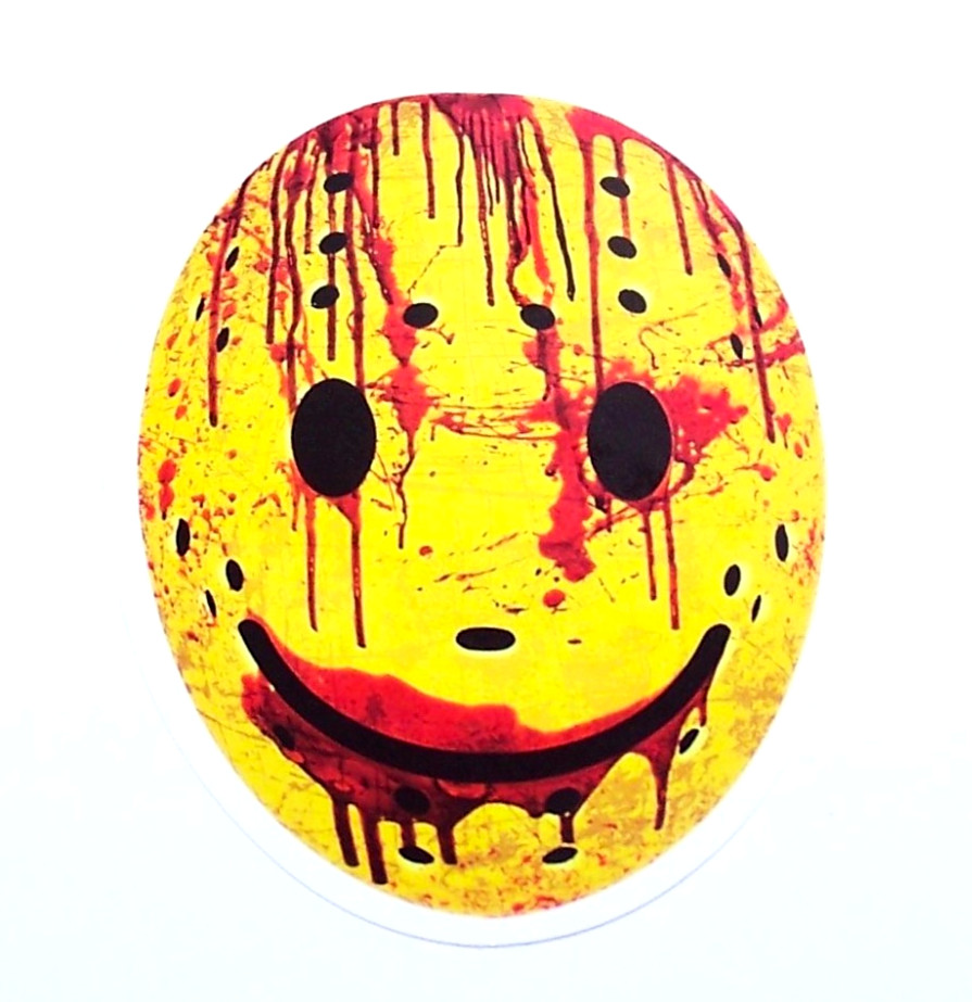 "Friday the 13th" – Cut Sticker Decal Movie Horror Film Smile Hockey Mask JASON
