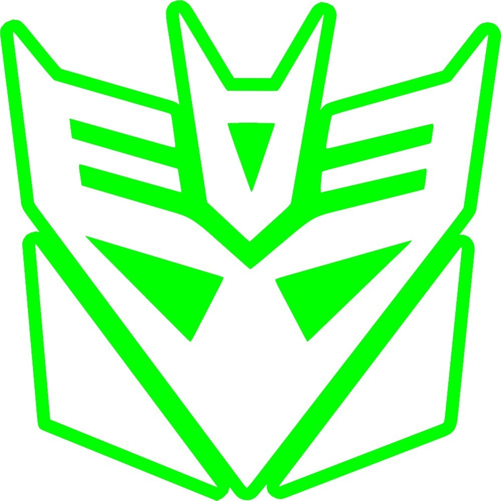 Outlined Transformers Decepticon Decal Vinyl Sticker laptop helmet window wall