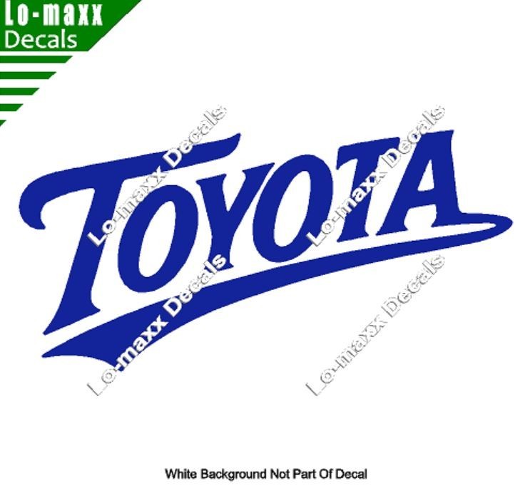Toyota Custom Graphics Wording High Performance Premium Vinyl Die Cut Decal