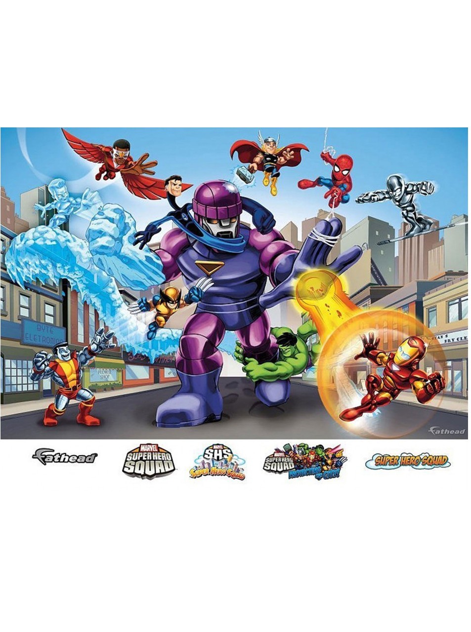 Fathead Super Hero Squad Sentinel Mural Marvel Comics Wall Decor New 96-96053