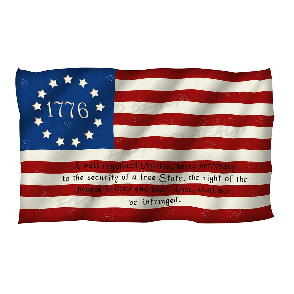 Betsy Ross 1766 US Flag 2nd Amendment Decal Sticker Truck Car Tumbler Cooler