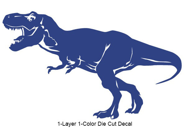 Dinosaur – Tyrannosaurus #2 Jurassic Period 4-21 in. Vinyl Outdoor Decal Sticker
