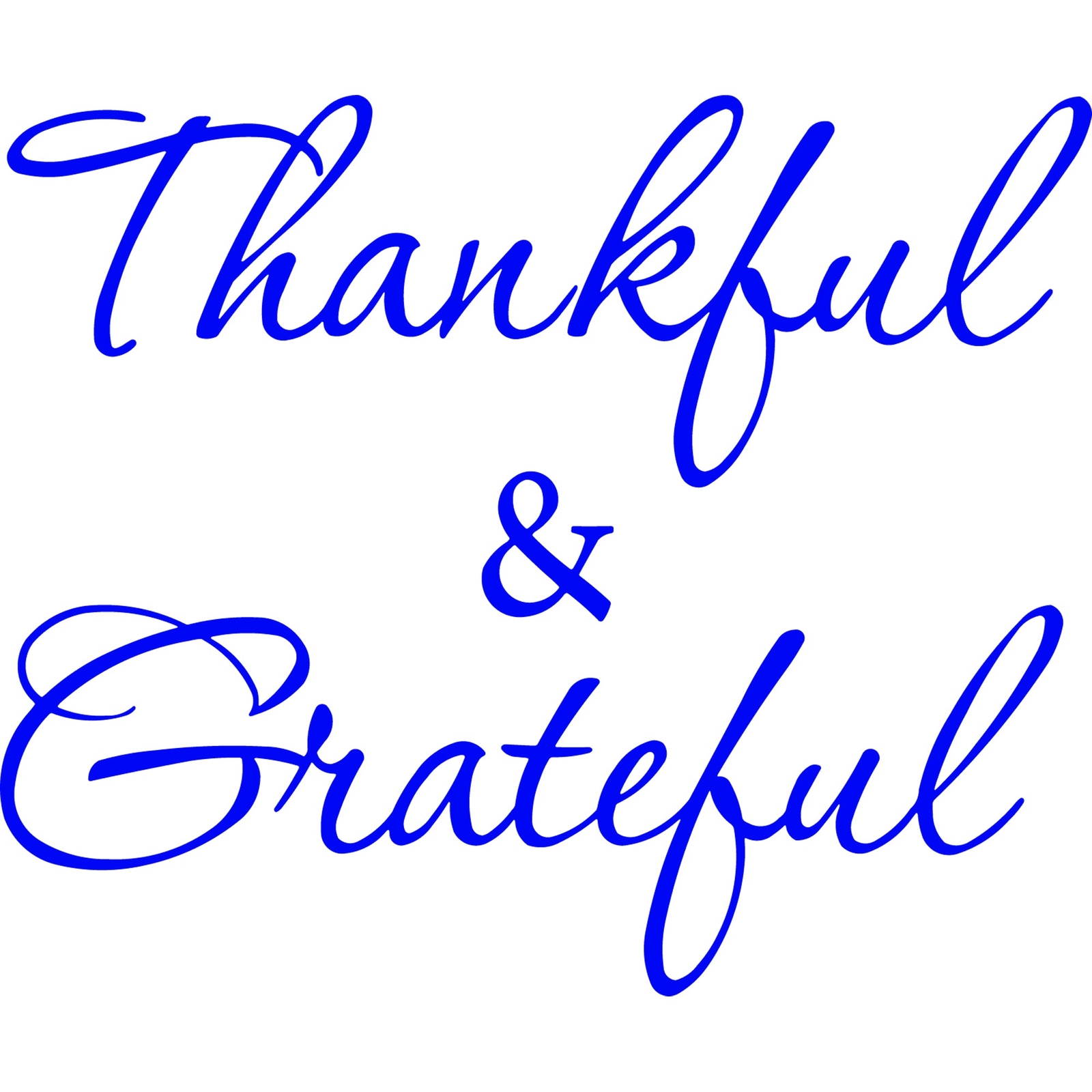Thankful and Grateful Inspirational Vinyl Wall Decal VWAQ – Version 1