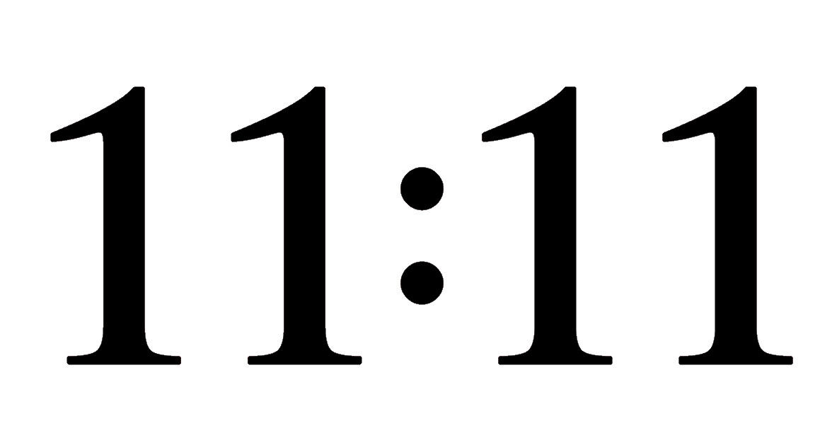 11:11 ANGEL NUMBER, NUMEROLOGY, Decal Stickers for Cars, Window, Laptop, Tablet.
