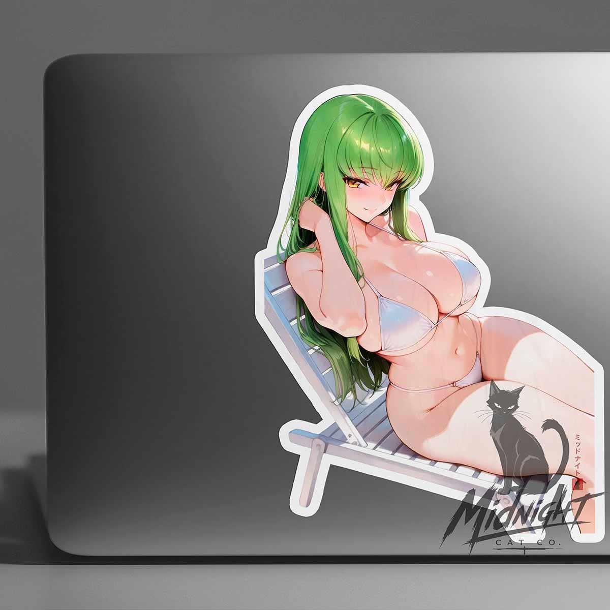C.C. Vinyl Sticker Anime Manga Waifu Lewd Laptop Skateboard Car Ecchi