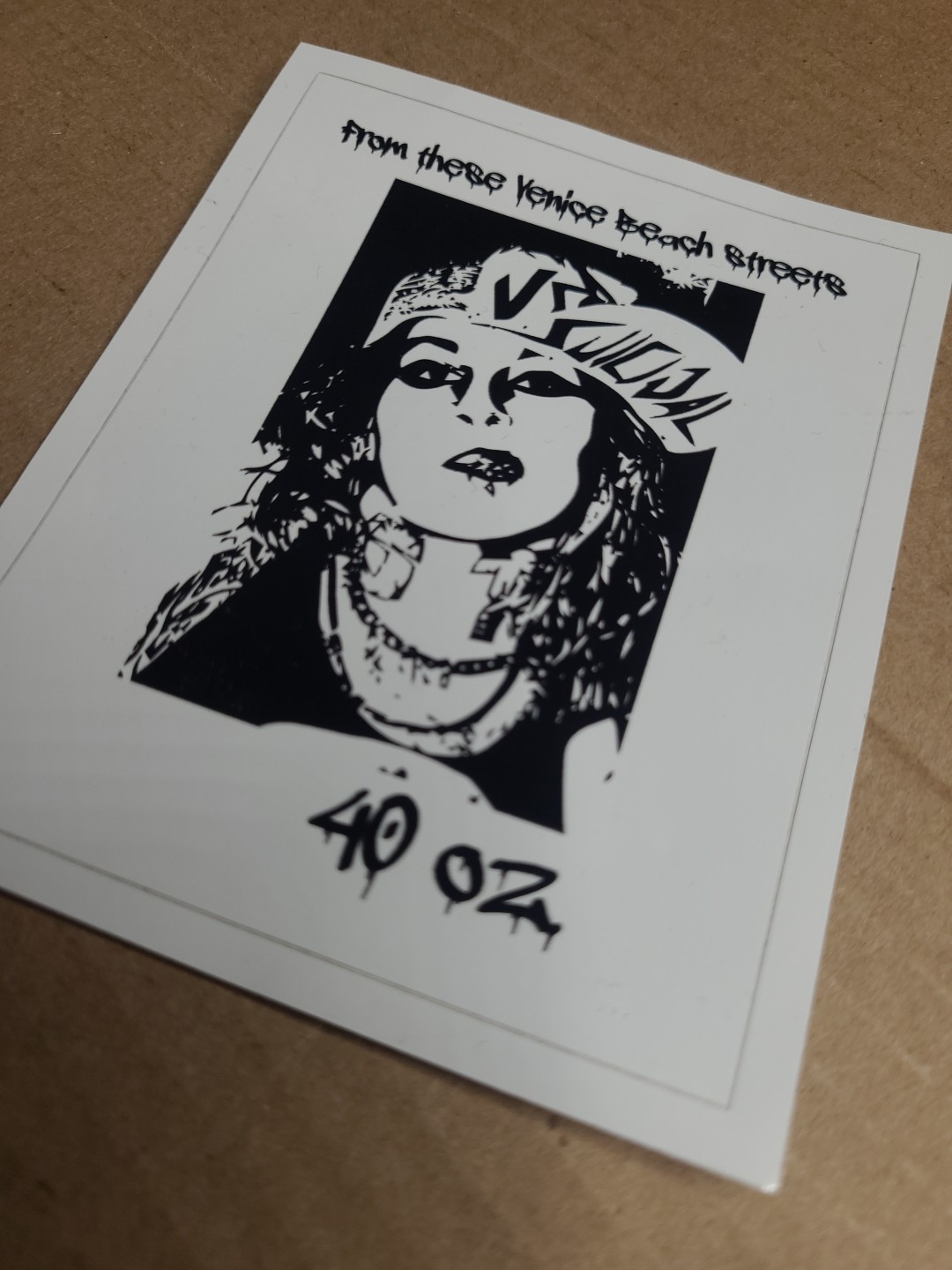 "Venice Beach Streets" Suicidal 40oz Sticker