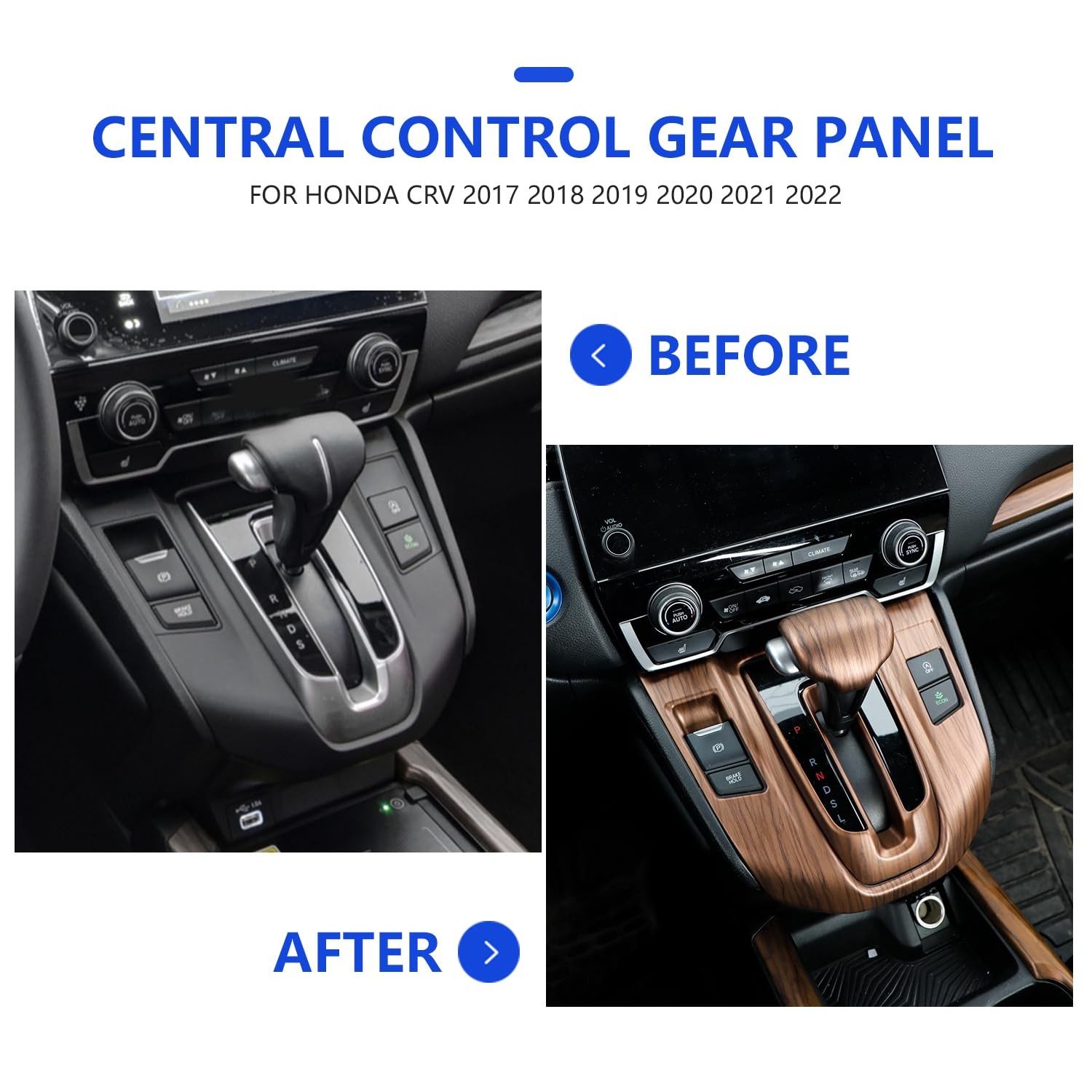 for Honda CRV 2017-2022 Interior Sticker Center Console Gear Shift Panel Deco…