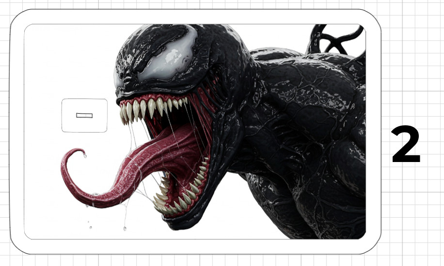 Spider-man Venom Credit Debit ATM Card Skin Sticker Marvel Spiderman Comic Book
