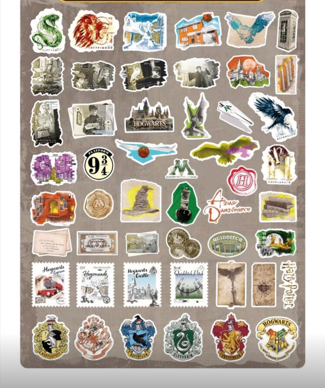 20 PCS Harry Potter Series Theme 4 Stickers BRAND NEW