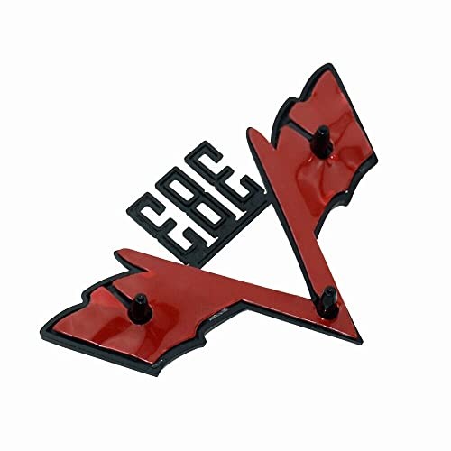 2Pc Custom 383 Cross Flag Fender Emblem Style Trim 3D Badge Universal Sticker