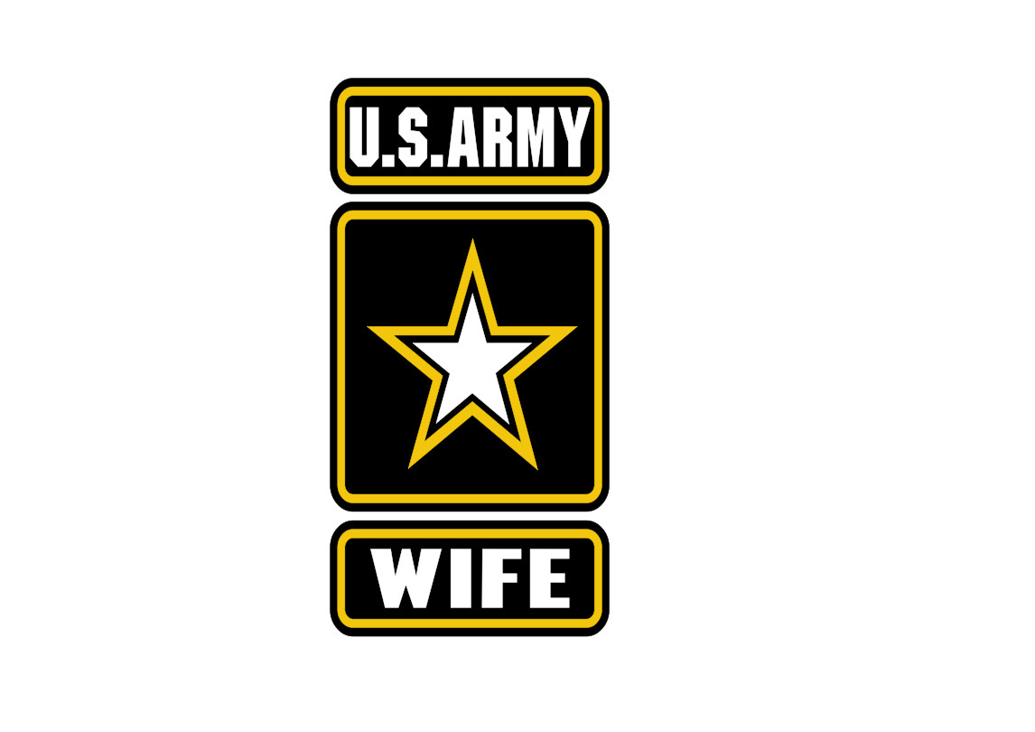 US ARMY WIFE VINYL DECAL STICKER ARMY STRONG