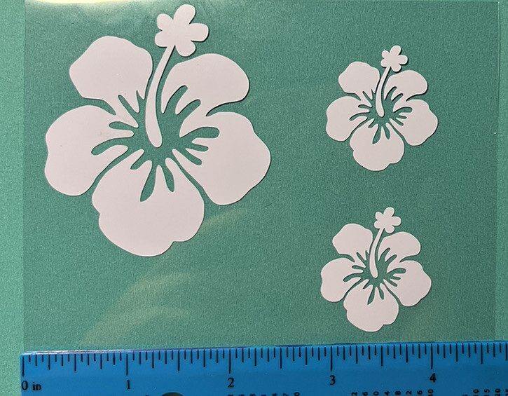 5 Pack Stanley Hawaiian Flower Accessories 40oz 30oz Vinyl Sticker Decal Tumbler