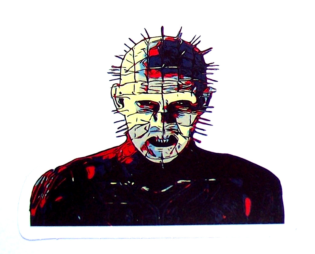 HELLRAISER – Pinhead Cut Sticker Decal Movie Horror Film Hellraiser