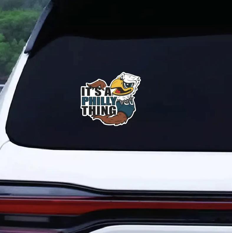 Philadelphia Eagles Its A Philly Thing Waterproof Vinyl Sticker, 6.2 x 5.6